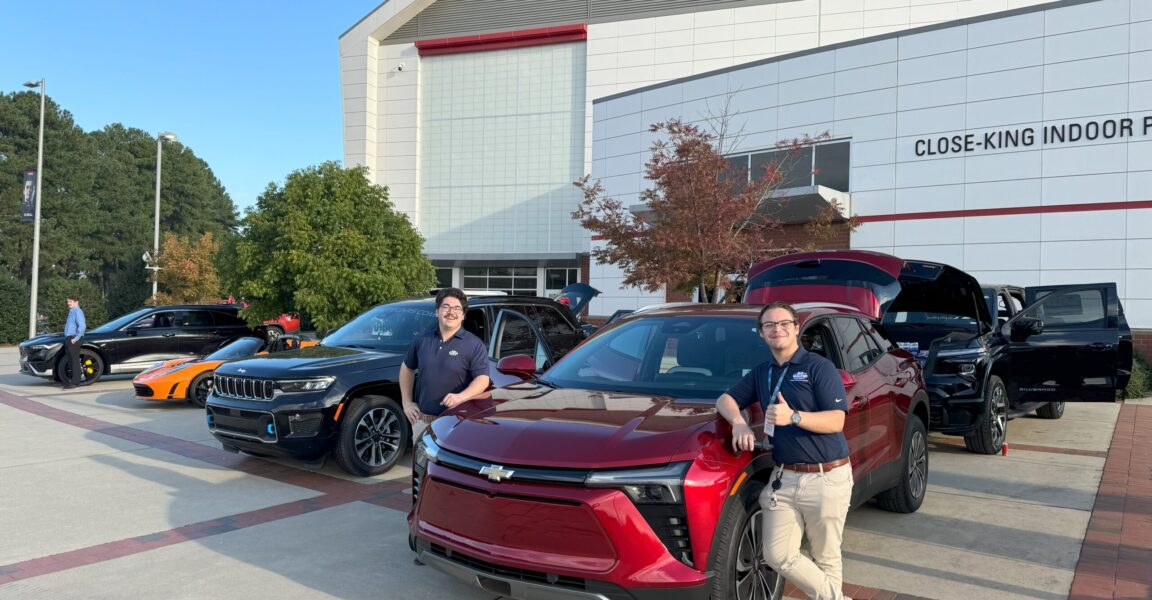 NC State University Football Electric Vehicle Display
