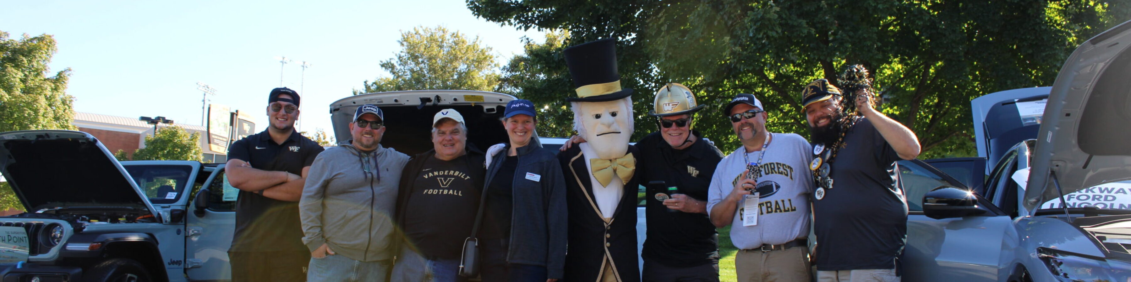 Wake Forest University Football Electric Vehicle Display